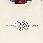 Younger Boys Beige Logo T-Shirt, 1, hi-res