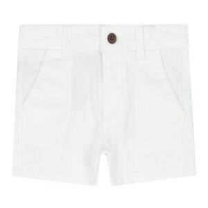 Younger Boys White Bermuda Shorts
