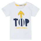 Boys White & Yellow Shorts Set, 1, hi-res