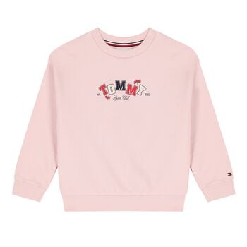Girls Pink Logo Sweatshirt