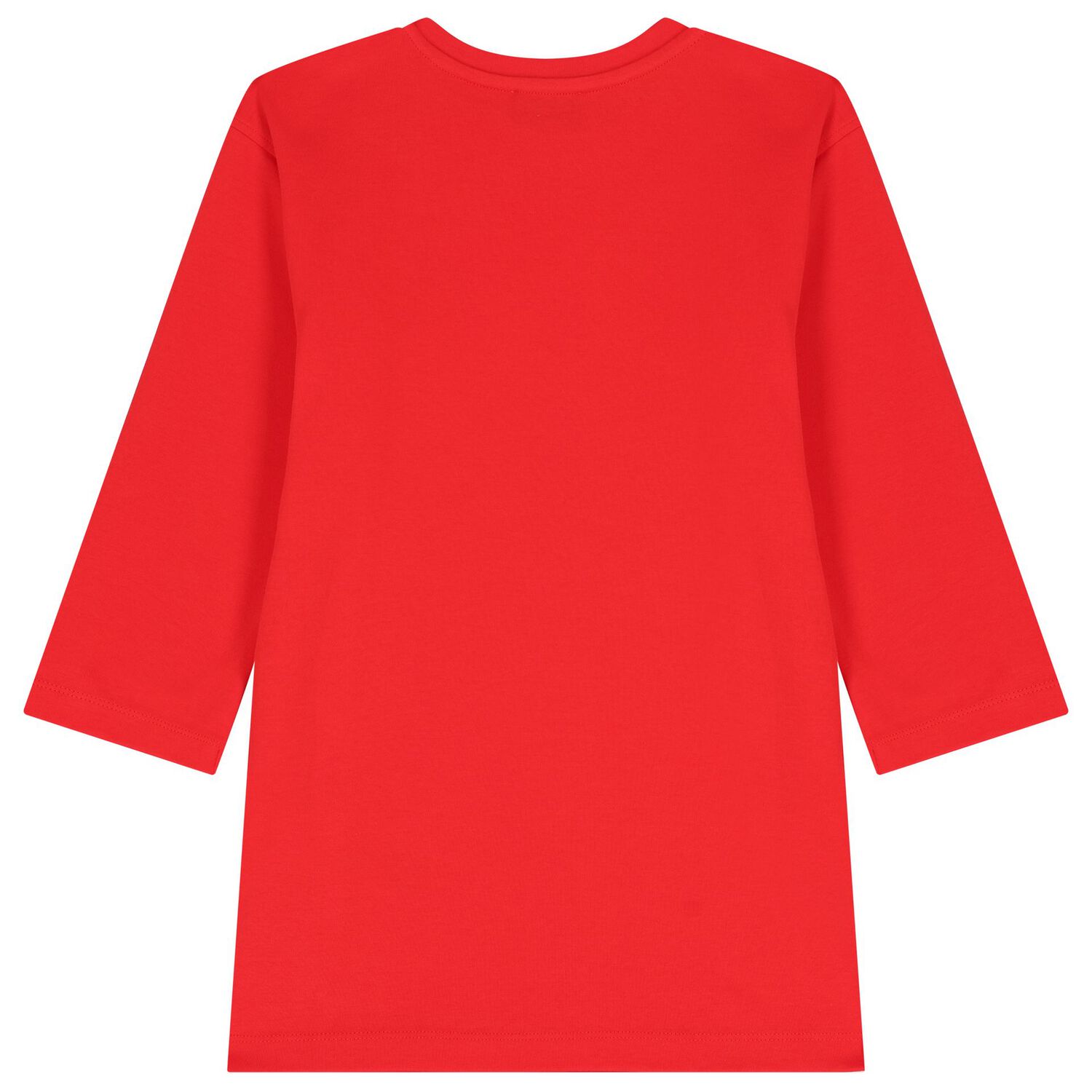 فستان بنات بشعار تيدى باللون الأحمر, 1, hi-res