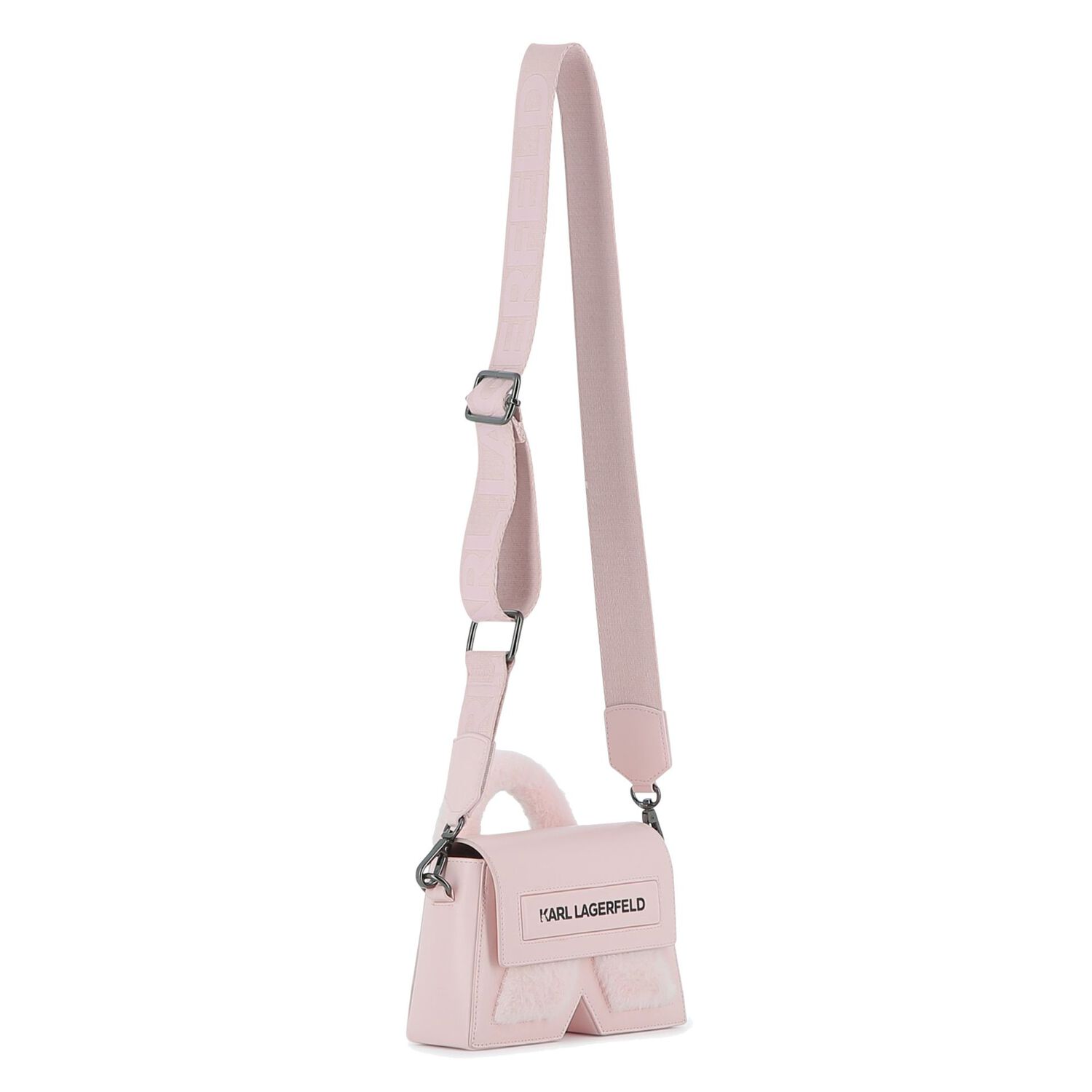 Girls Pink Logo Handbag, 1, hi-res