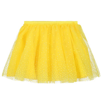 Girls Yellow Tulle Skirt