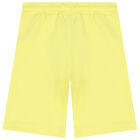 Boys Yellow Logo Shorts, 3, hi-res