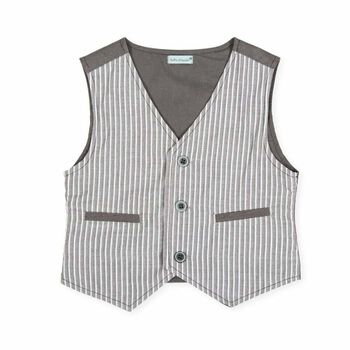 Boys Grey Waistcoat