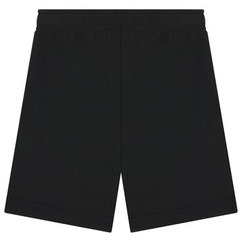 شورت اولاد بالشعار باللون الاسود