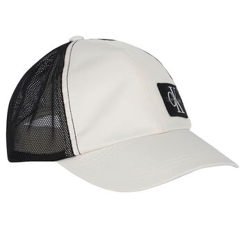 Ivory & Black Logo Cap