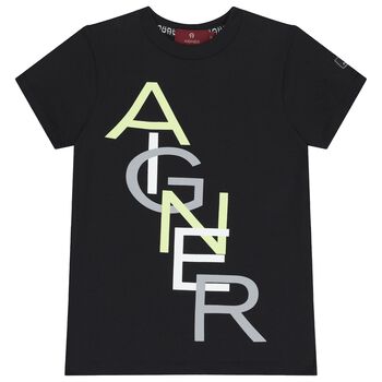 Boys Black Logo T-Shirt
