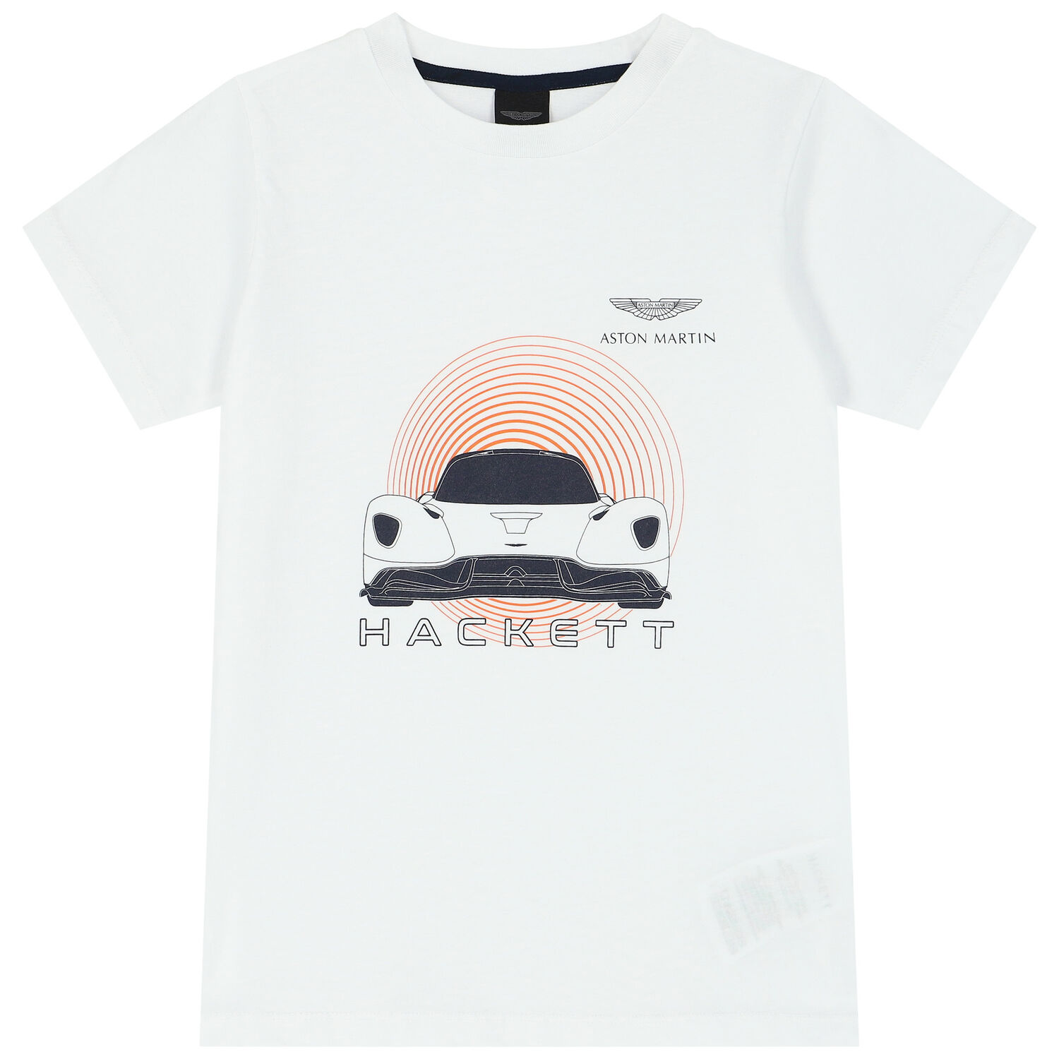 تيشيرت أولاد بالشعار باللون الابيض, 1, hi-res