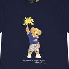 Boys Navy Blue Polo Bear T-Shirt, 1, hi-res