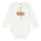 طقم تنورة بنات تول باللون البيج والعاجي, 2, hi-res