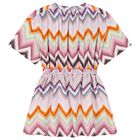 Girls Multi-Coloured Zig Zag Dress, 1, hi-res