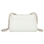 Girls White Logo Handbag, 2, hi-res