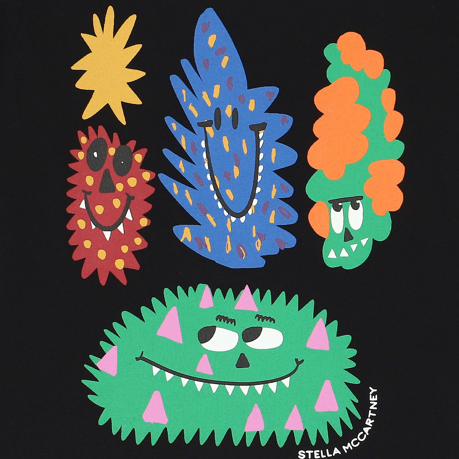 Boys Black Monster T-Shirt, 1, hi-res