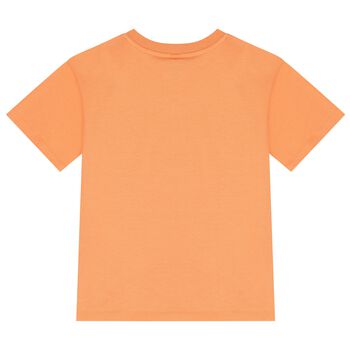 Boys Orange Logo T-Shirt