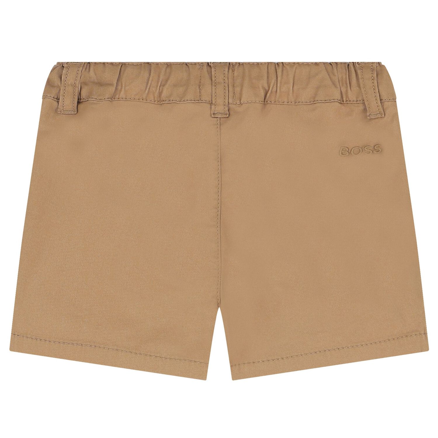 Baby Boys White & Beige Logo Shorts Set, 1, hi-res