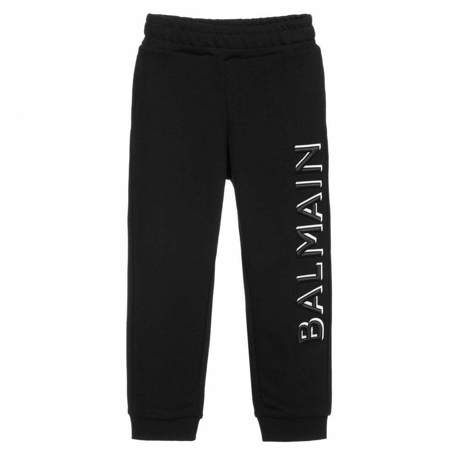Boys Black Logo Joggers, 1, hi-res