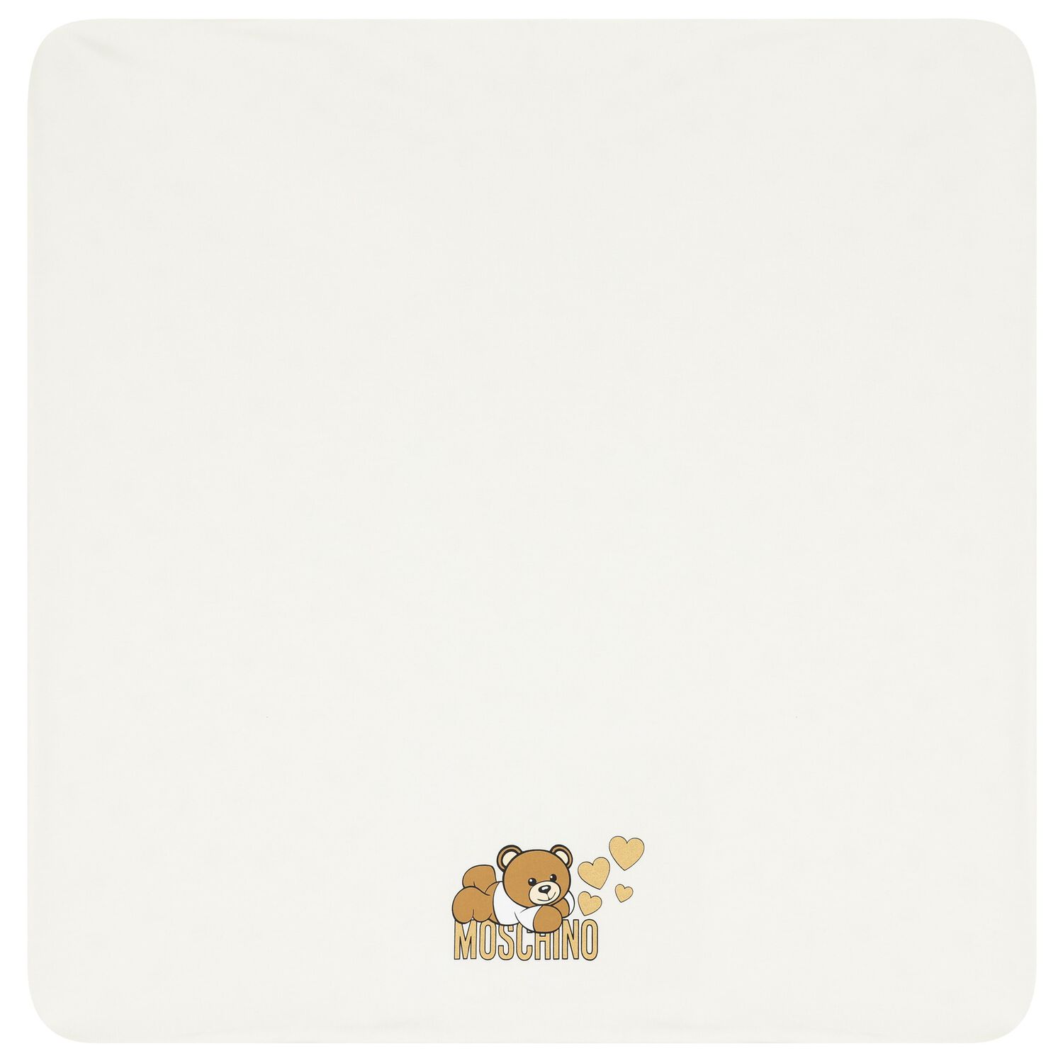 Baby Girls Ivory Teddy Bear Logo Blanket, 1, hi-res image number null