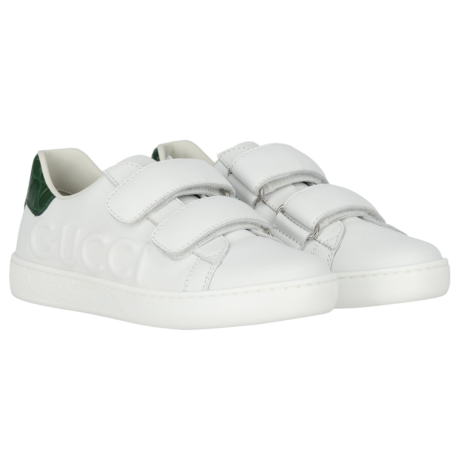 White Ace Leather Trainers, 1, hi-res