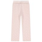 Girls Pink Logo Joggers, 1, hi-res