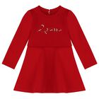 Younger Girls Red logo Dress Set, 1, hi-res