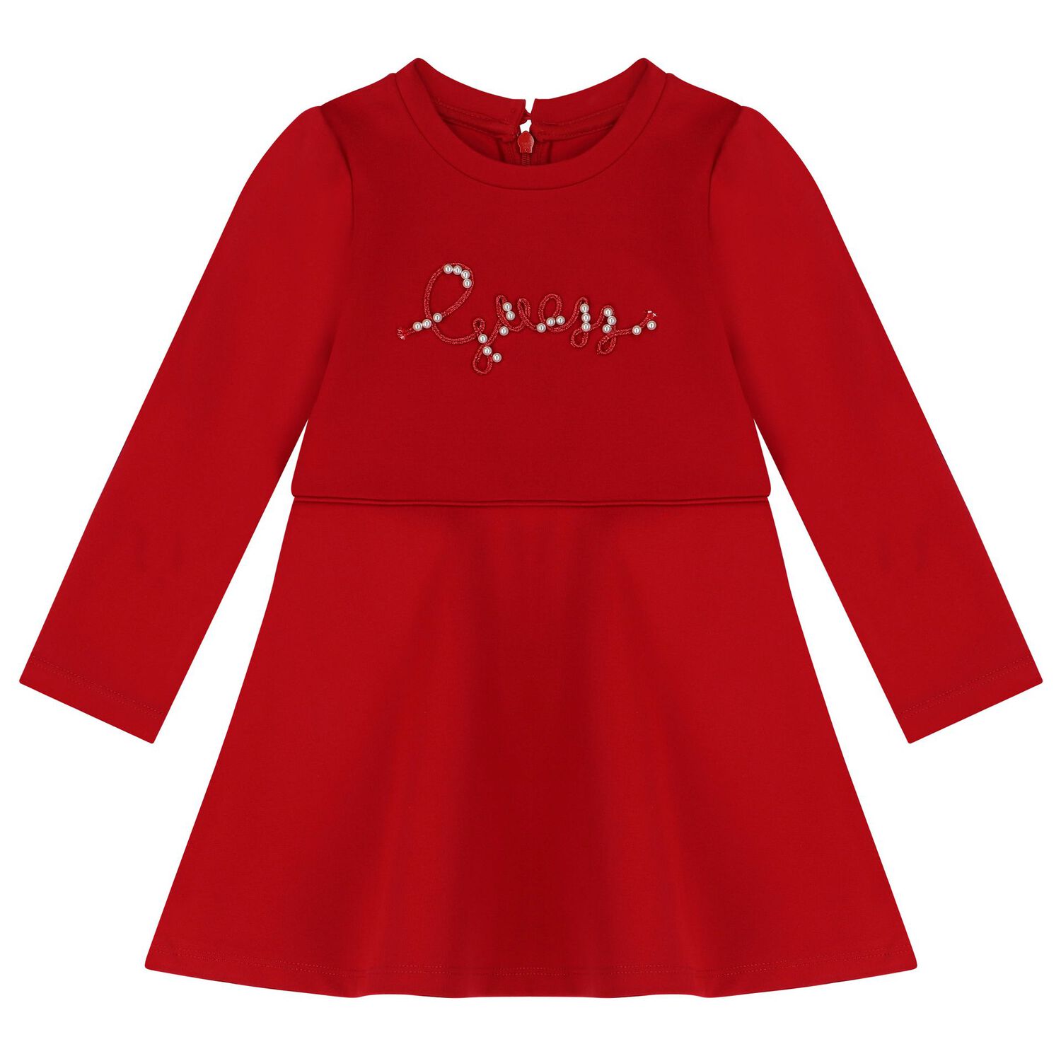 Younger Girls Red logo Dress Set, 1, hi-res