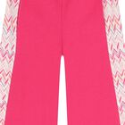 Girls Pink Zig Zag Trousers, 1, hi-res