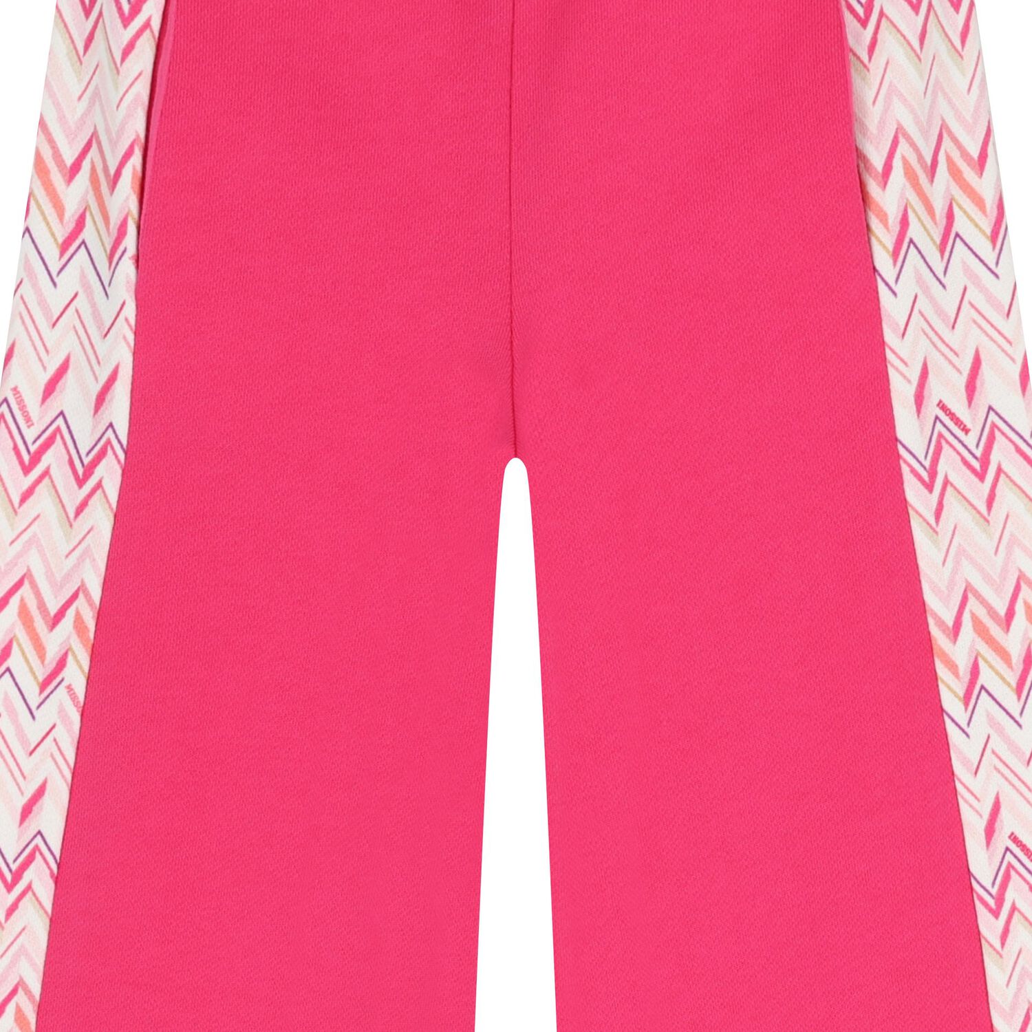 Girls Pink Zig Zag Trousers, 1, hi-res