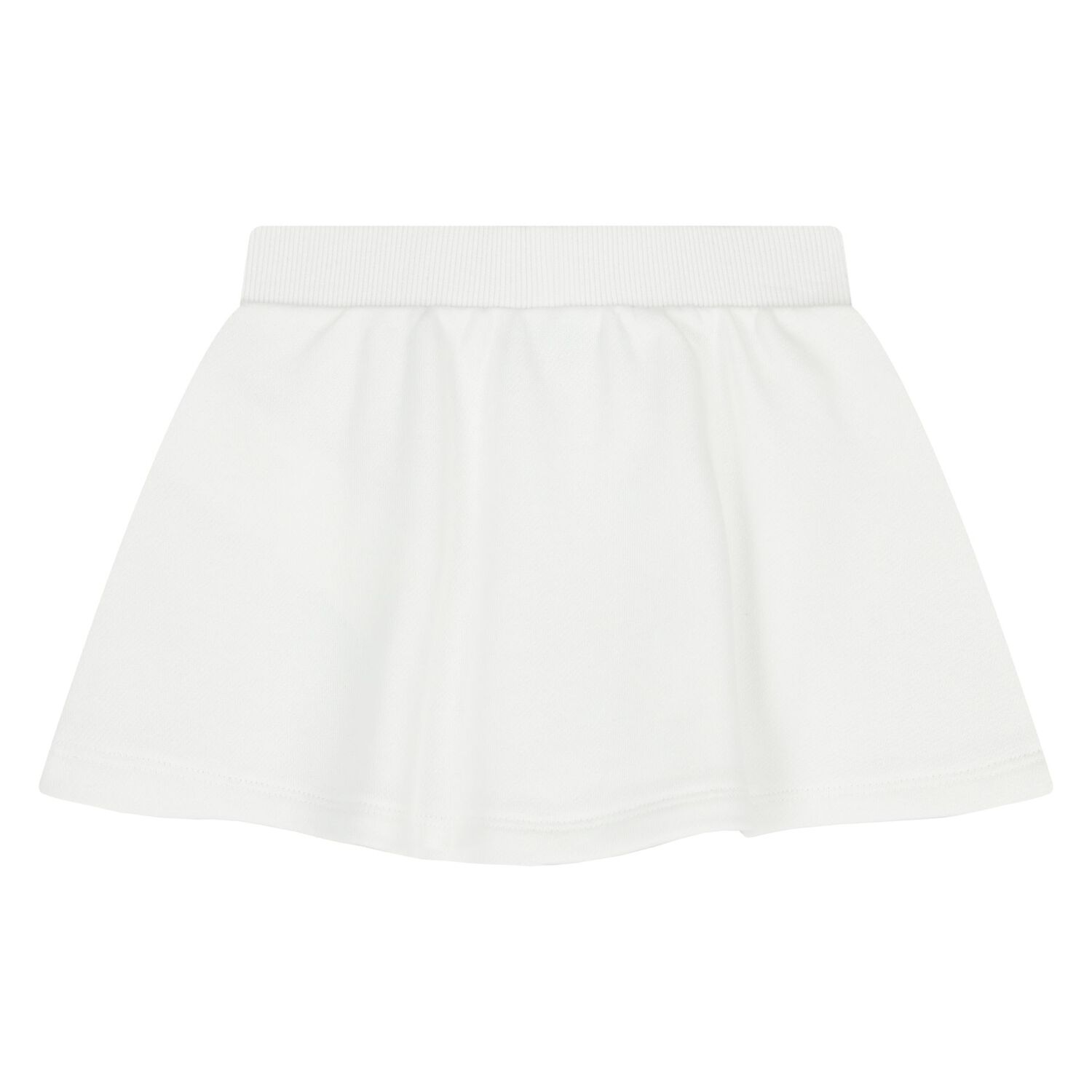 طقم تنوره للبنات الصغيرات بالشعار بتصميم الدب تيدي باللون الوردي والابيض , 2, hi-res