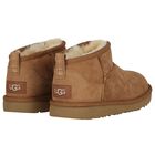 Chestnut Brown Classic Ultra Mini Suede Boots, 3, hi-res