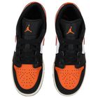 Black & Orange Air Jordan 1 Low Trainers, 6, hi-res