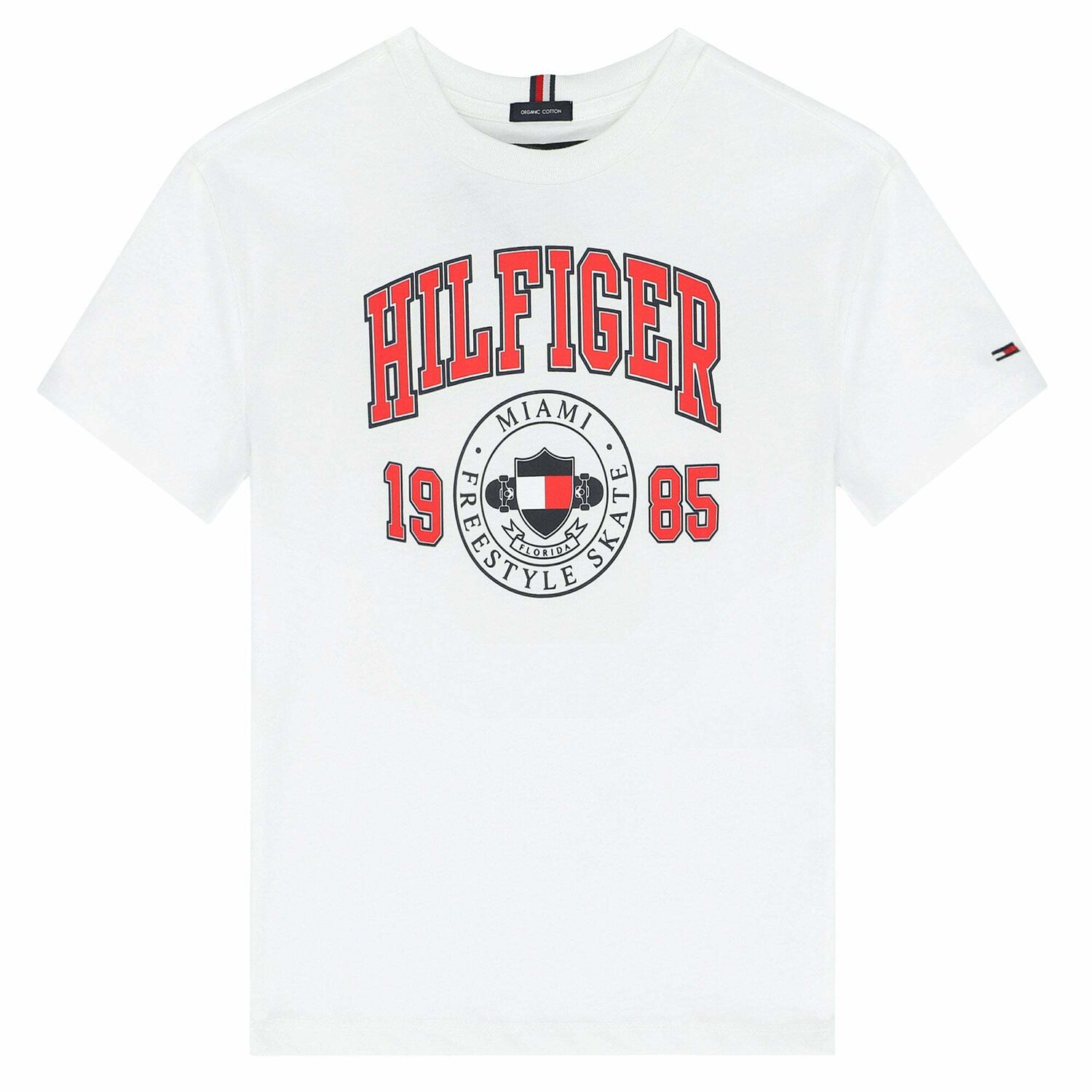 Boys White Logo T-Shirt, 2, hi-res image number null