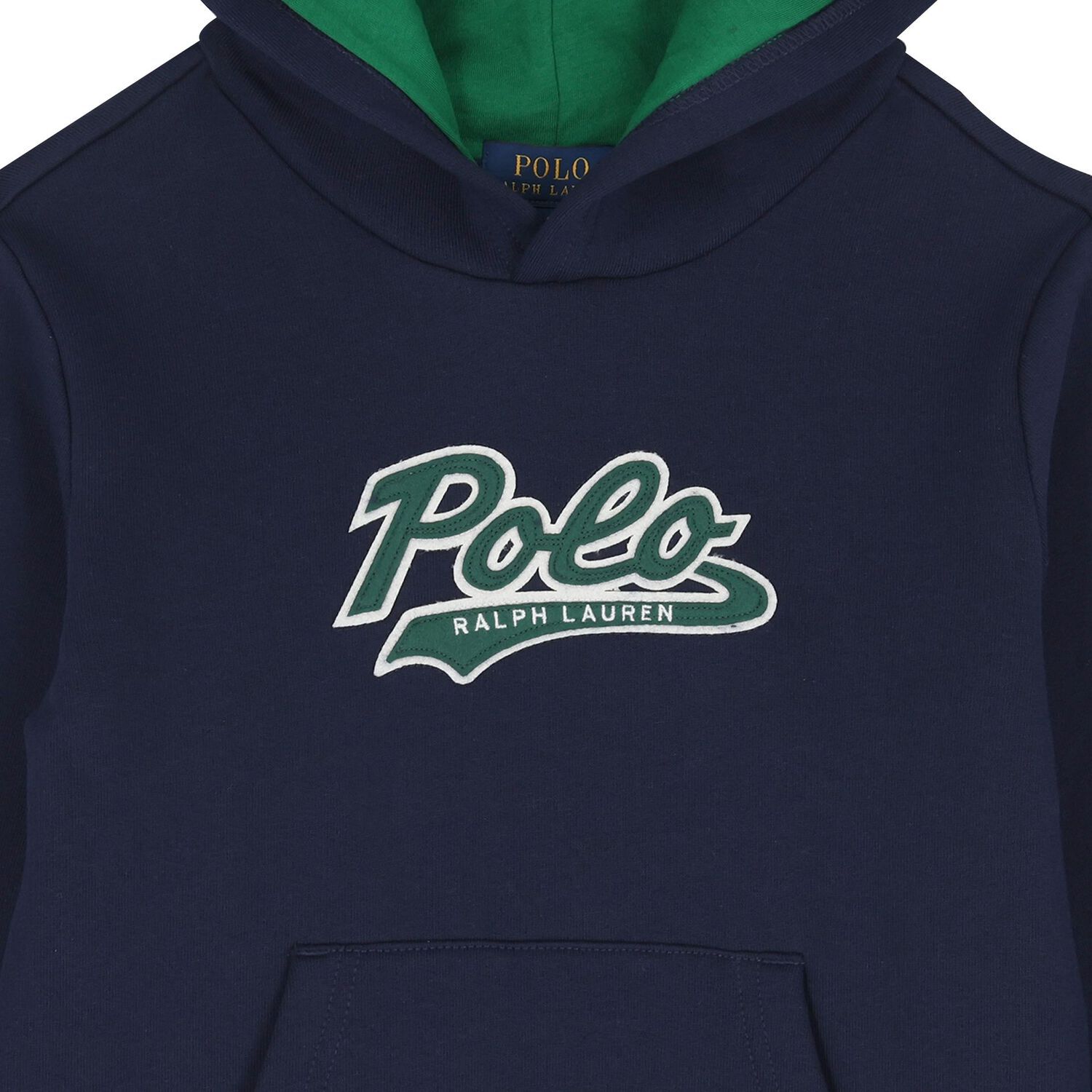 Boys Navy Blue Logo Hooded Top, 1, hi-res image number null