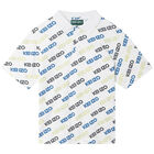 Boys White Logo Polo Shirt, 1, hi-res