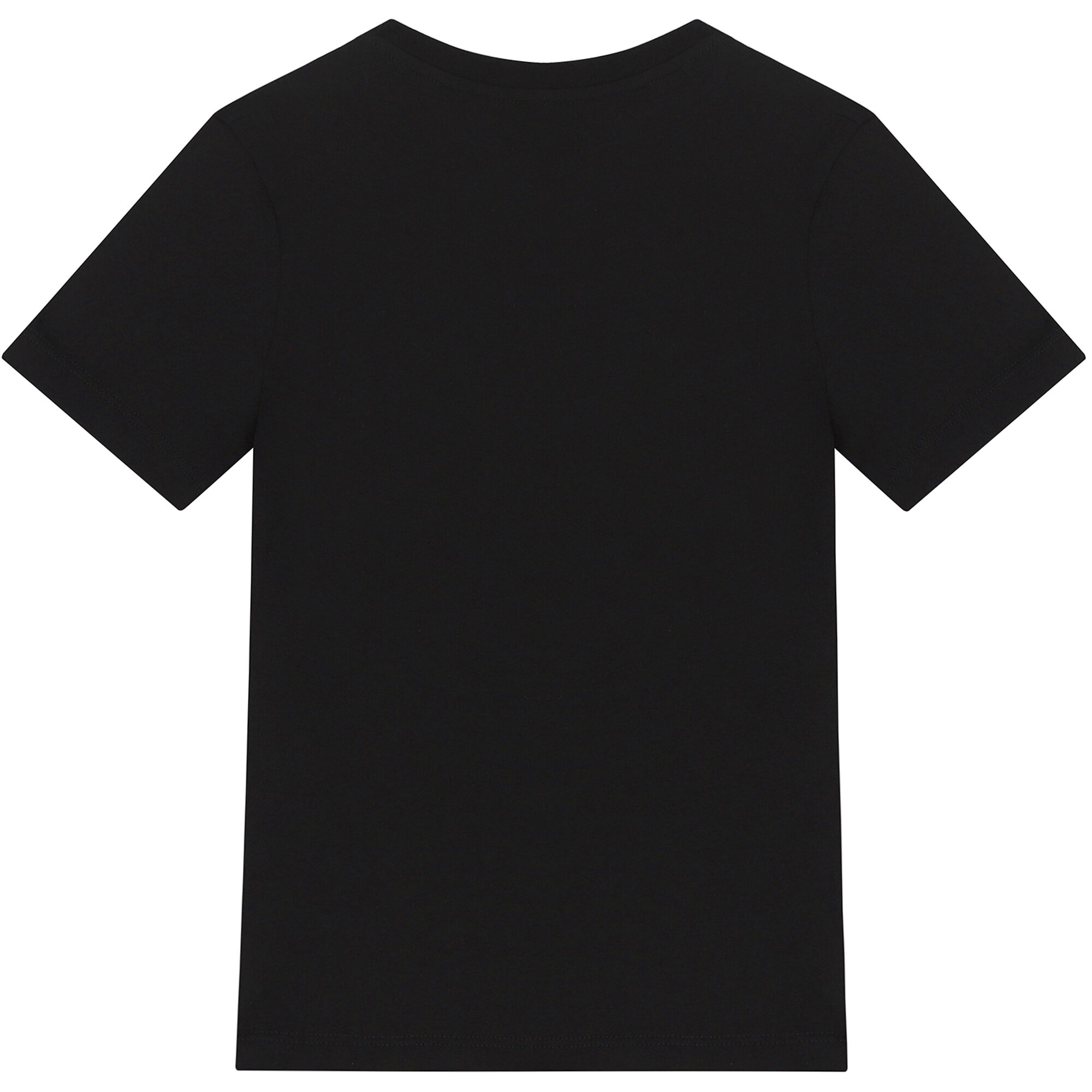EA7 Emporio Armani Boys Black Logo T Shirt Junior Couture UAE
