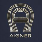 Baby Boys Navy Blue & Gold Logo Baby Blanket, 3, hi-res