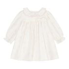 Baby Girls Ivory & Pink Dress, 1, hi-res
