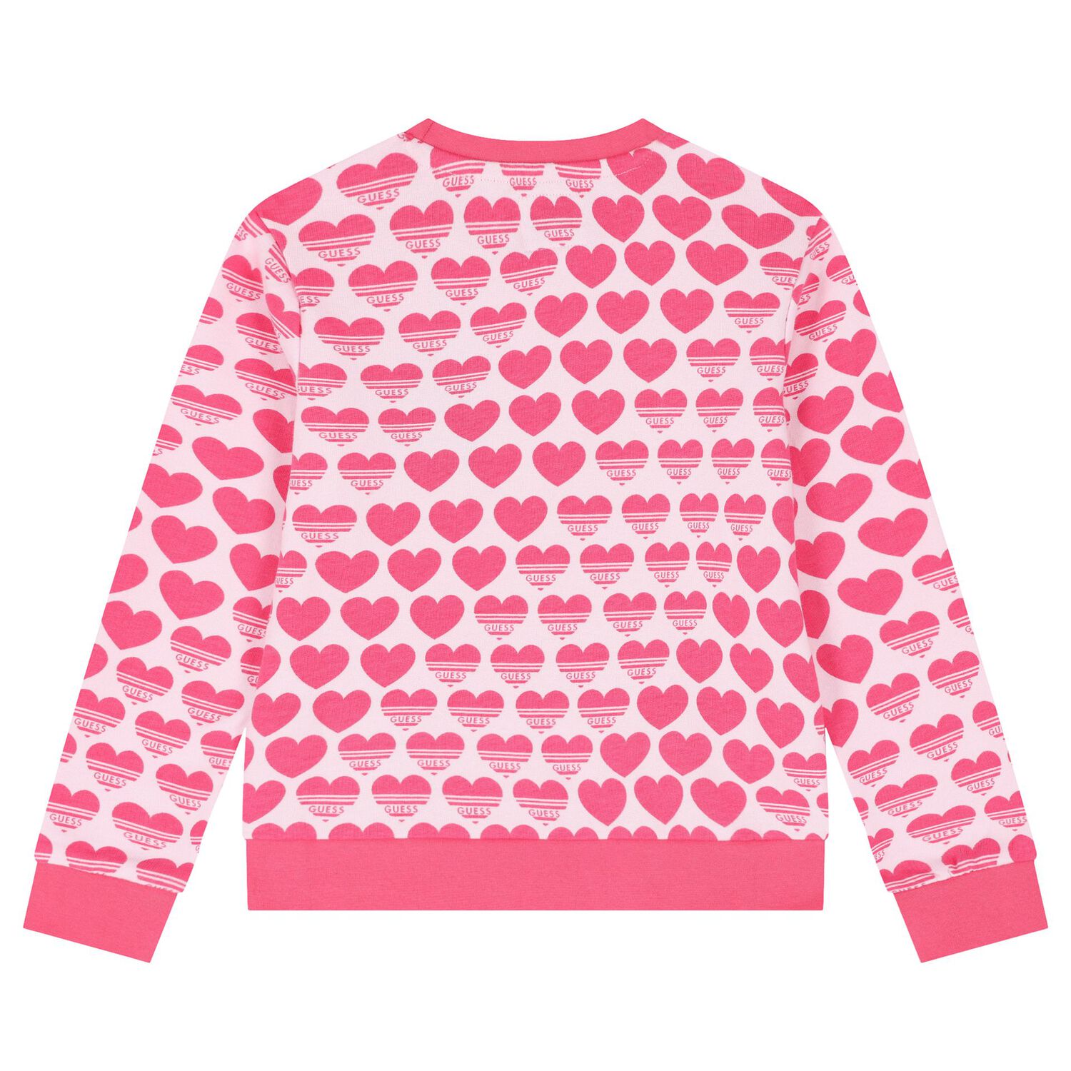 سويتشيرت بنات بالشعار باللون الوردي, 1, hi-res image number null