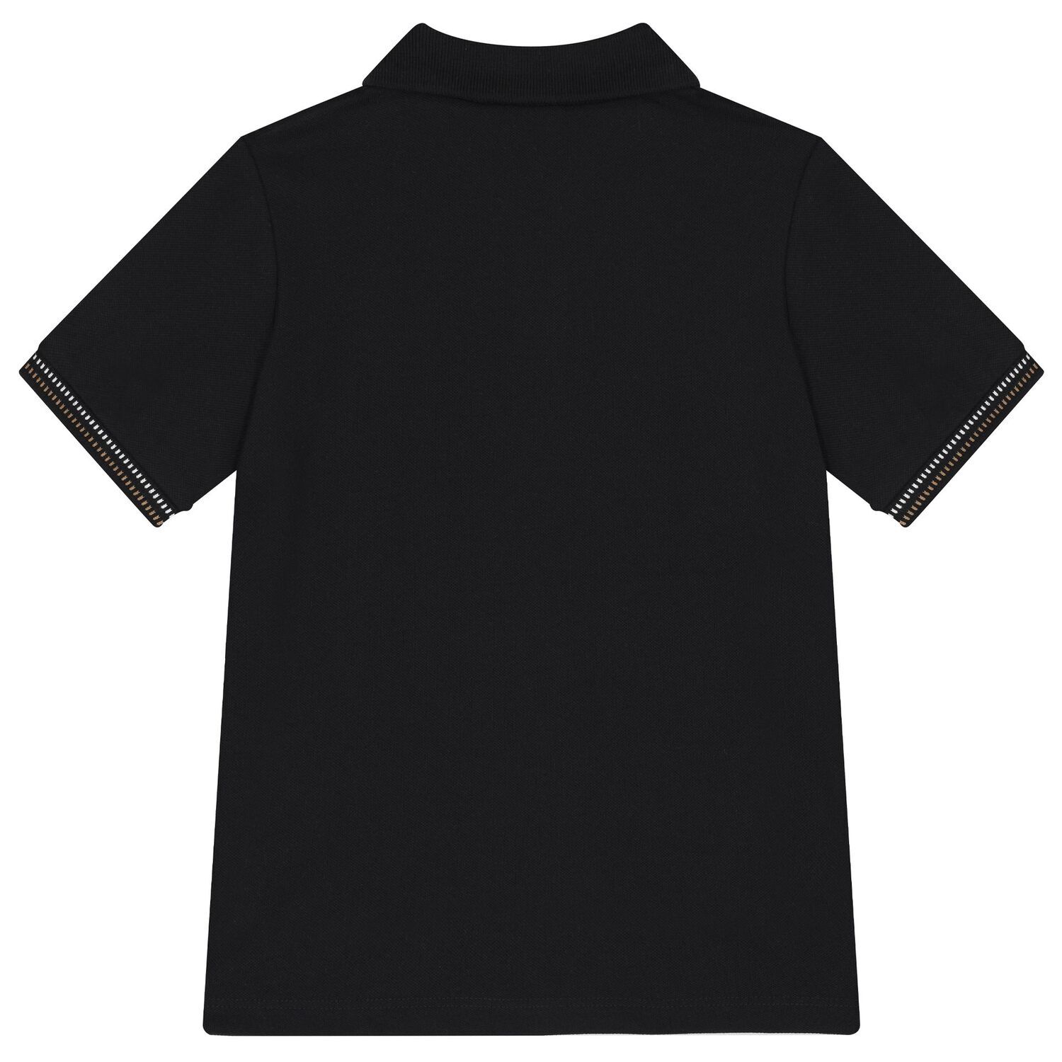 Boys Black Logo Polo Shirt, 2, hi-res image number null