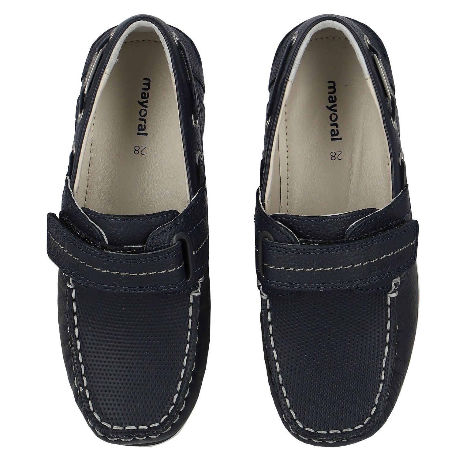 Boys Navy Blue Leather Shoes, 1, hi-res image number null