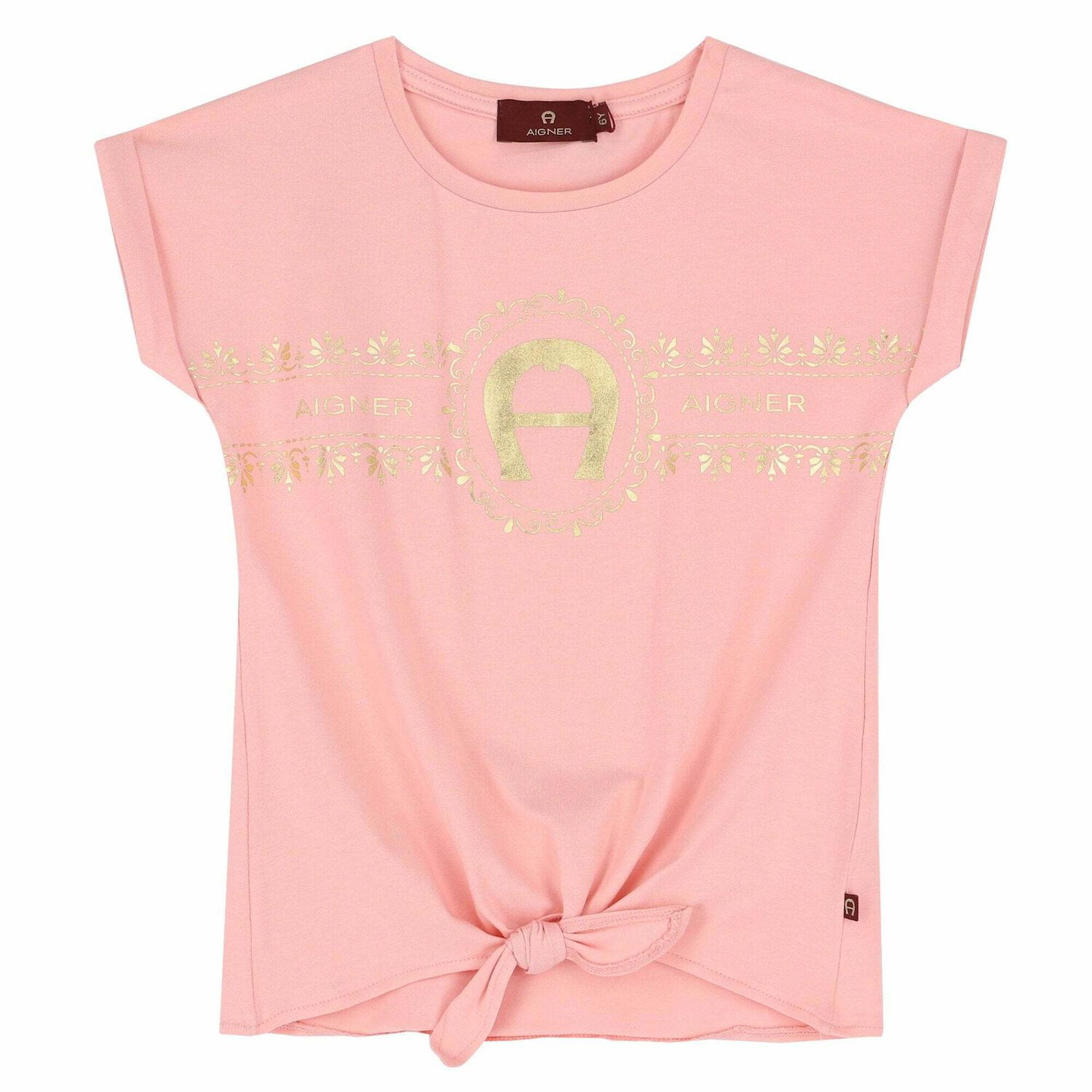 Girls Pink Logo T-Shirt, 2, hi-res image number null