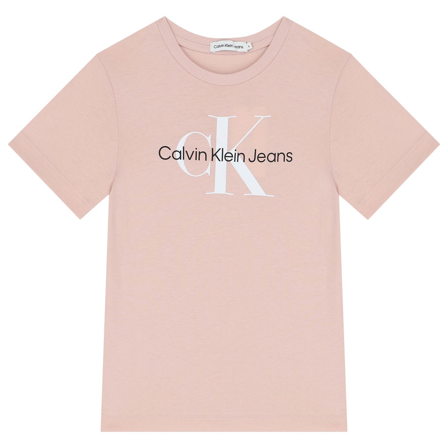 Boys Beige Logo T-Shirt, 6, hi-res