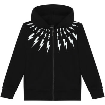 Boys Black Thunder Zip Up Top
