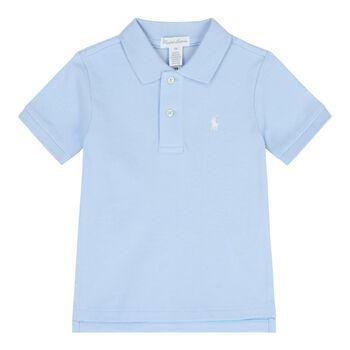 Baby Boys Blue Logo Polo Shirt