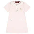 Younger Girls Pink Logo Dress, 1, hi-res