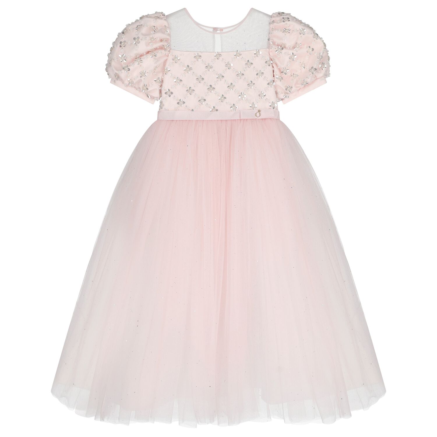 Girls Sofy Pink Sequin Tulle Dress, 1, hi-res