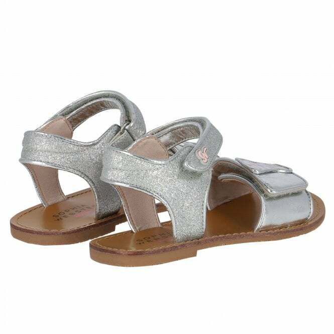 Baby girl top silver sandals