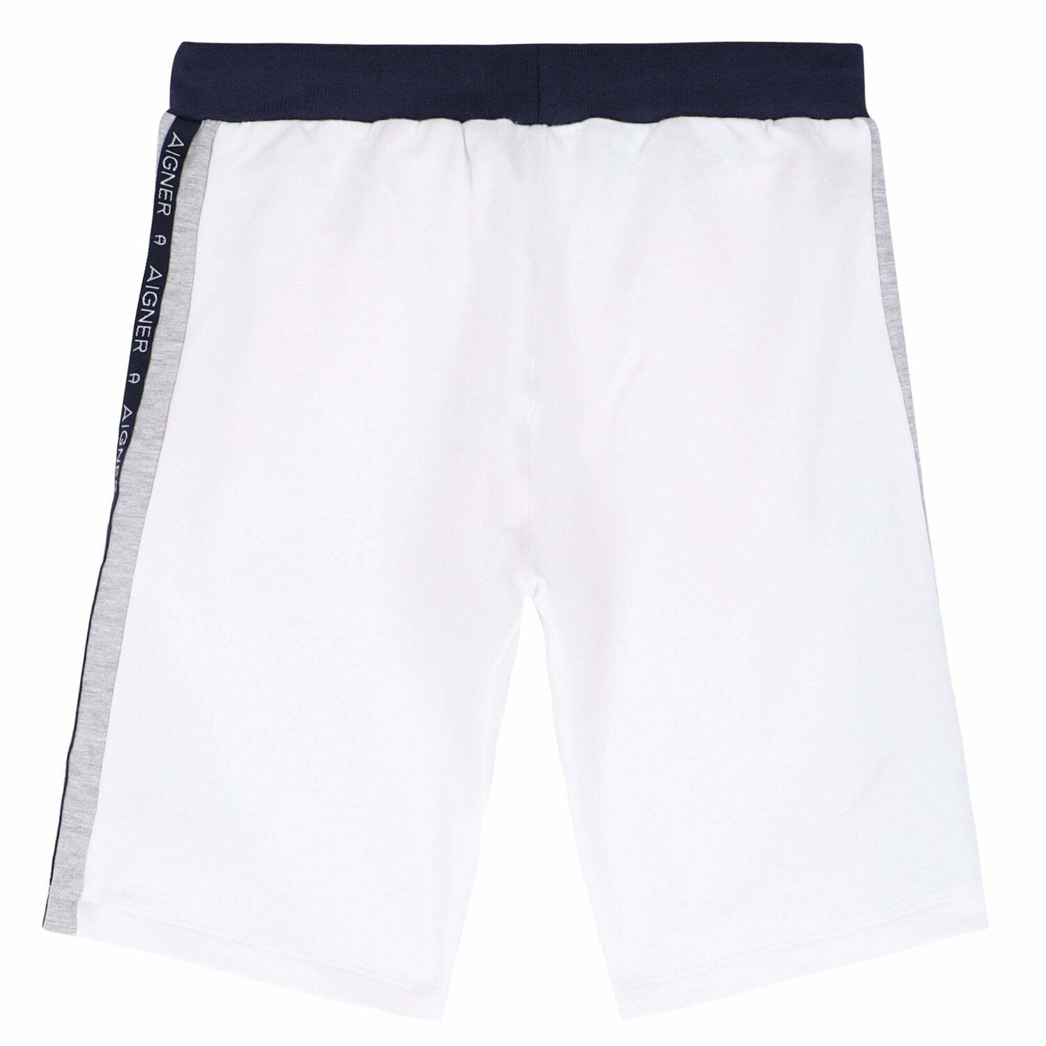 Boys White Logo Jersey Shorts, 1, hi-res image number null