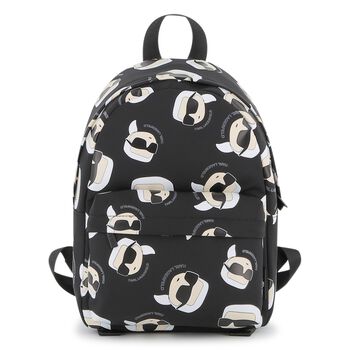 Boys Black Logo Ikonik Karl Backpack