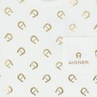 تيشيرت أولاد بالشعار باللون الأبيض والذهبي, 1, hi-res